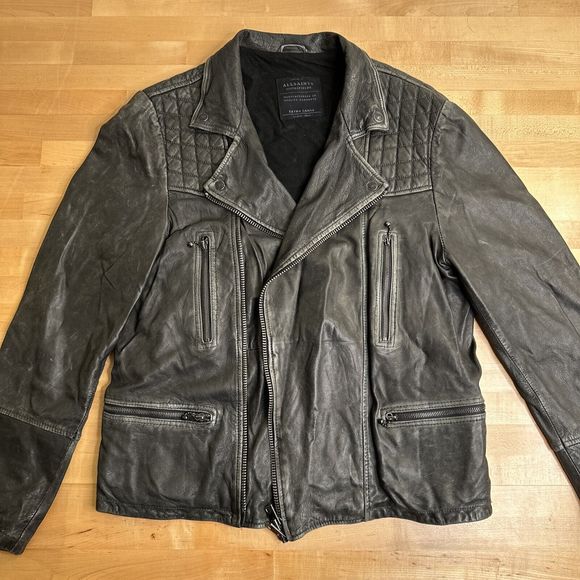 Allsaints Leather Jacket Men’s XL